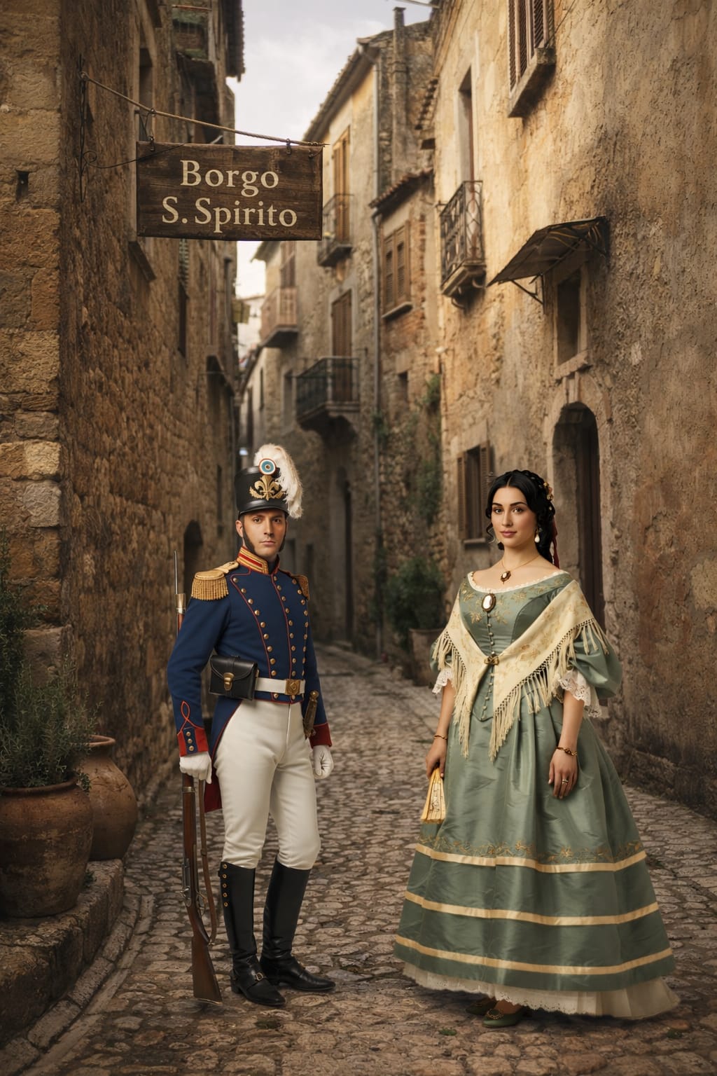 Il quartiere di Santo Spirito a Montesarchio, dove viveva Caterina Riccio